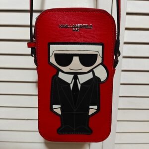 Karl Lagerfeld Red Crossbody Bag